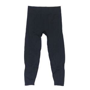 PINK Victoria's Secret Seamless Leggings black high rise running ribbed XL EUC